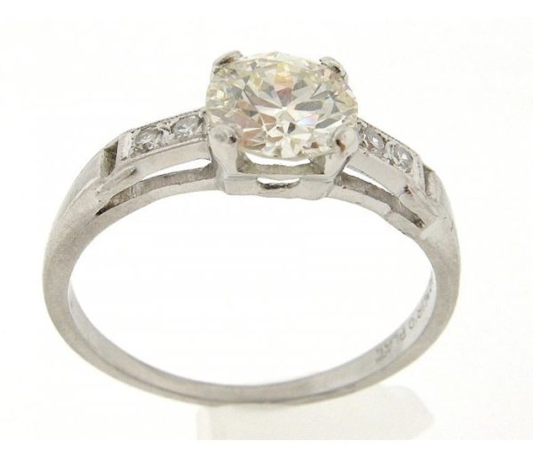 Vintage Diamond Platinum Ring 1