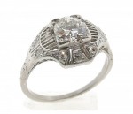 Vintage Diamond Platinum Ring