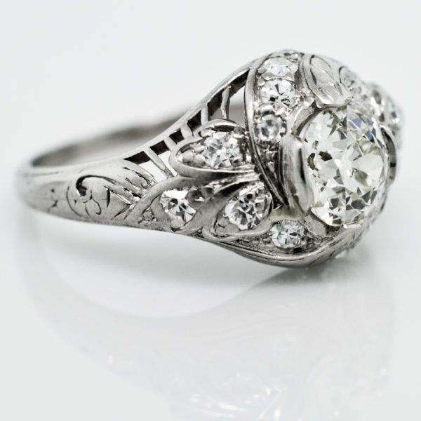 R1617-2-0.80 cts-OEC-Dome-Plat-Ring