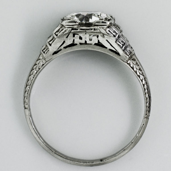 R761-4-Art Deco-Pyramid-Diamond-Platinum-Ring