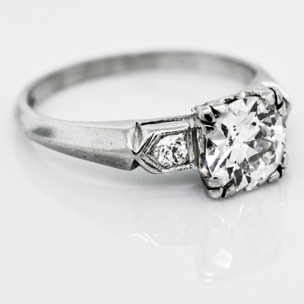 R936-2-0.99 cts-OEC-Platinum-Ring