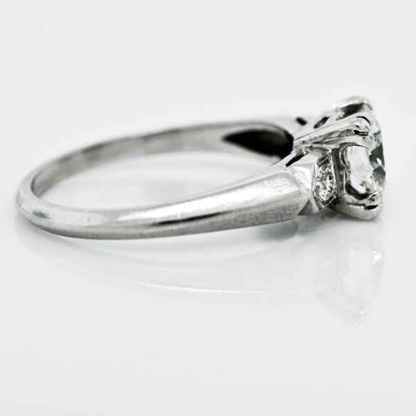 R936-3-0.99 cts-OEC-Platinum-Ring