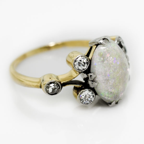 R1518-2-Fire Opal-Diamond-Ring