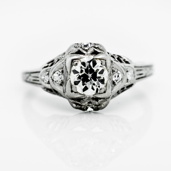 R953-0.50 cts-OEC Diamond-Filigree-Ring