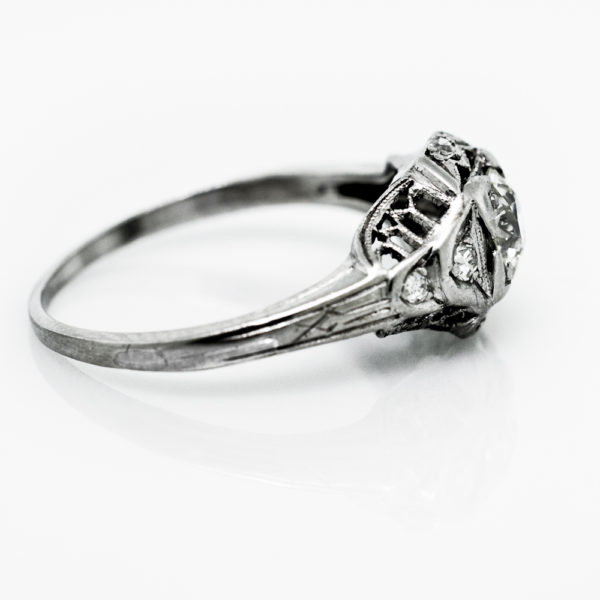 R953-3-0.50 cts-OEC Diamond-Filigree-Ring