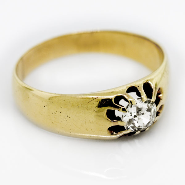 R974-2-0.45 cts-OMC-1900-Gold-Ring