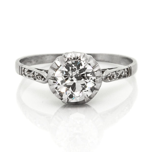 R1723-0.83 cts. OEC-Platinum-Ring