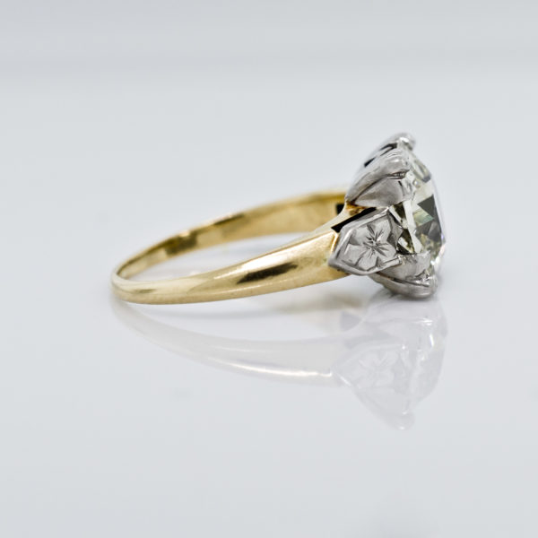 R1578-3-3.04 cts-OEC-Platinum-Gold-Ring