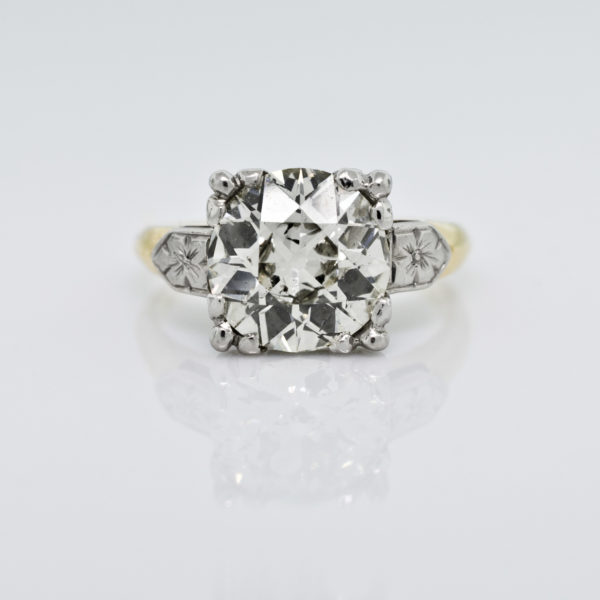 R1578-3.04 cts-OEC-Platinum-Gold-Ring