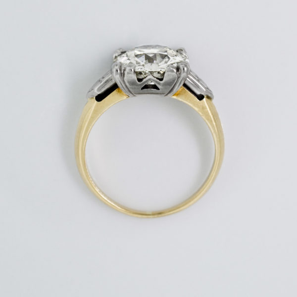 R1578-4-3.04 cts.-OEC-Platinum-Ring