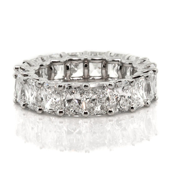 R1597-7.07 cts.-Princess cut-Eternity.Band