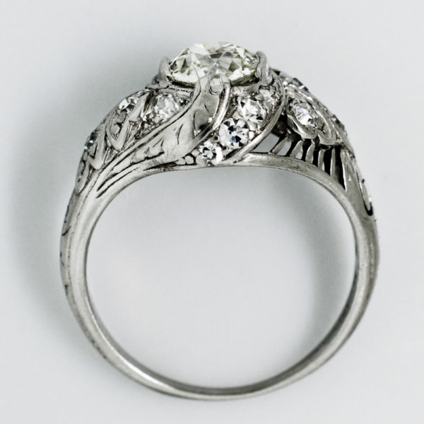 R1617-4-0.80 cts-OEC-Dome-Plat-Ring