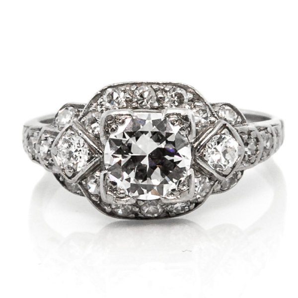 R1748-0.75 cts-Trans Diamond-Plat-Ring