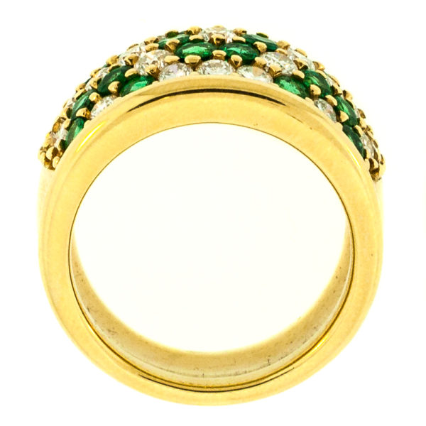 R1614-3-Gold-Emerald-Diamond-WideBand-Ring