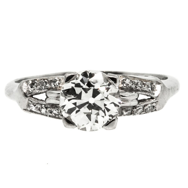 R1861-1.17 cts-OEC-Platinum-Ring