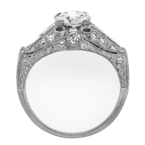 R1874-3-0.90 cts-OEC-Baguette-Plat-Ring