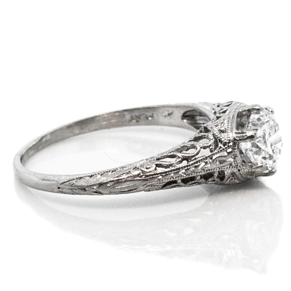 R1894-2-0.71 cts-OEC-Filigree-Plat-Ring