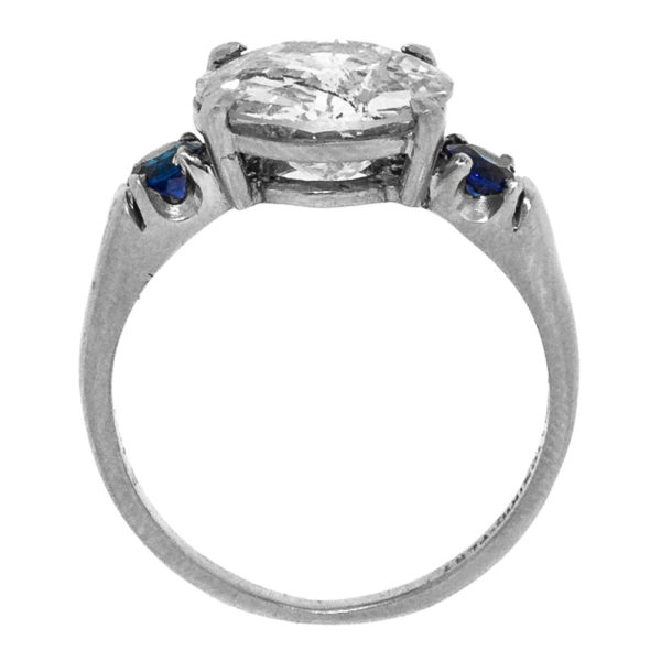 R1918-3-2.86 cts-OEC-Sapp-Plat-Ring