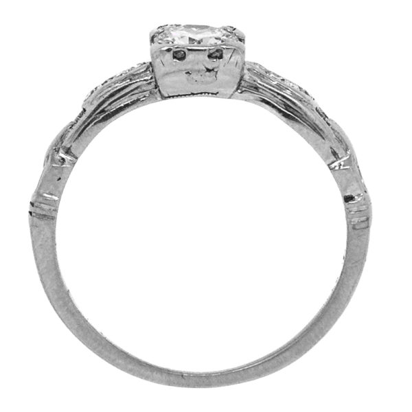 R1921-3-0.42 cts-Trans-Buckle-Plat-Ring