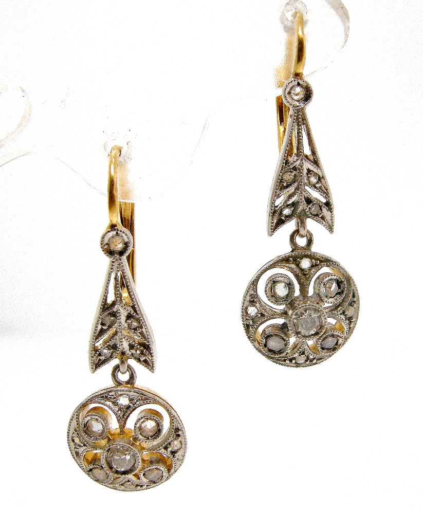 Vintage Middle East Sterling Gold Gilt Filigree Earrings – Anteeka