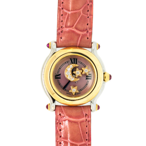 W66-Chopard-Happy-Gold-Steel-Diamond-Watch