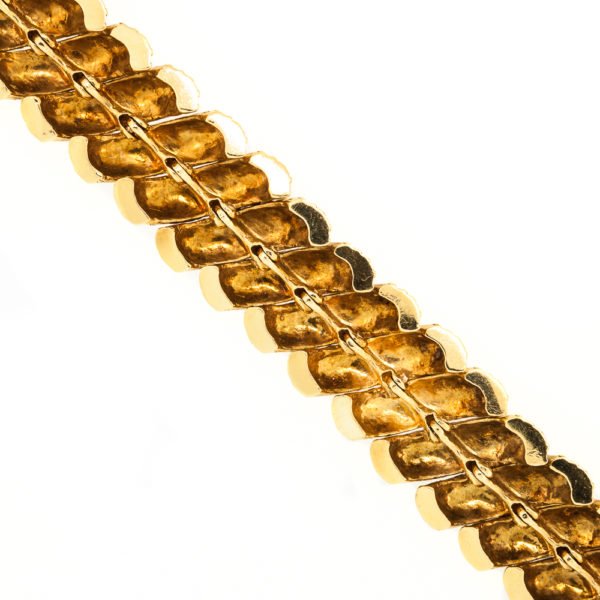B462-3-Vintage-Snake like-18KT-1960-Bracelet