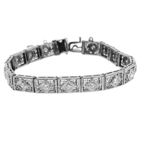 B469-Filigree-17 OEC-Straight-14KT-Brac