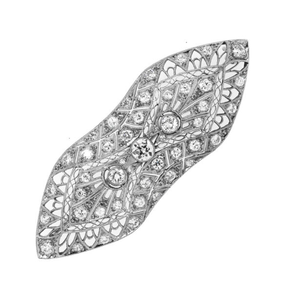 P263-2.63 cts-1930-Diamond-Plat-Pin