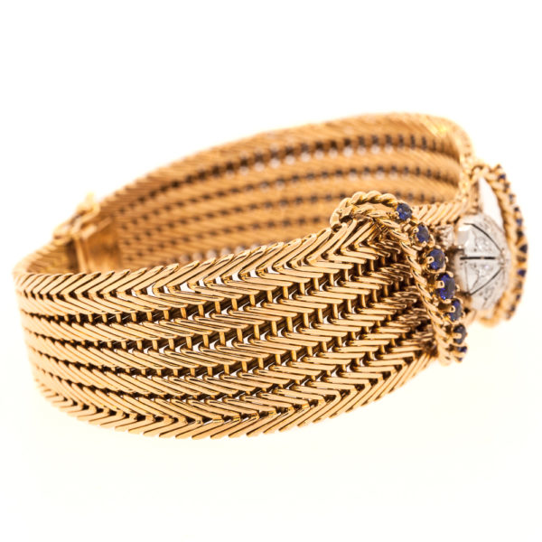 B471-02-French-Mesh-1940-Sapp-Dia-Bracelet