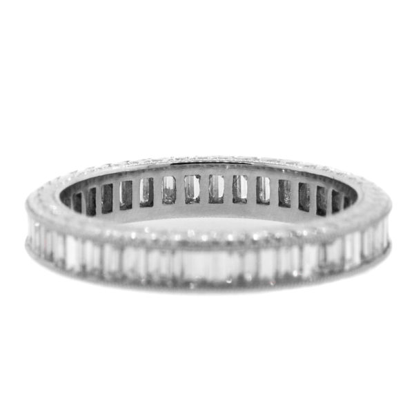 R2047-2-1.38 cts-Baguette-Band