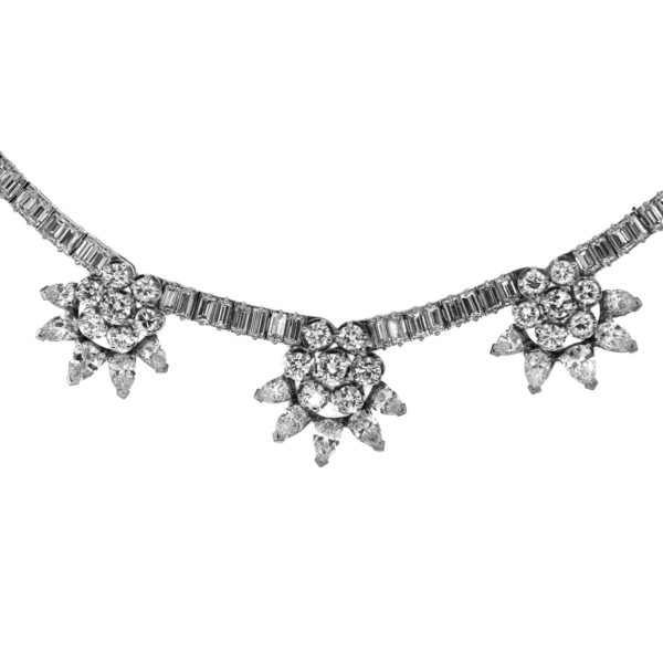 N629-2-Medley of Diamonds-Platinum-Necklace