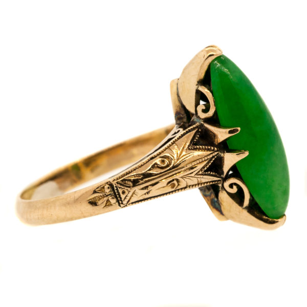 R2080-2-1920-Jadeite-Engraved Gold-Ring
