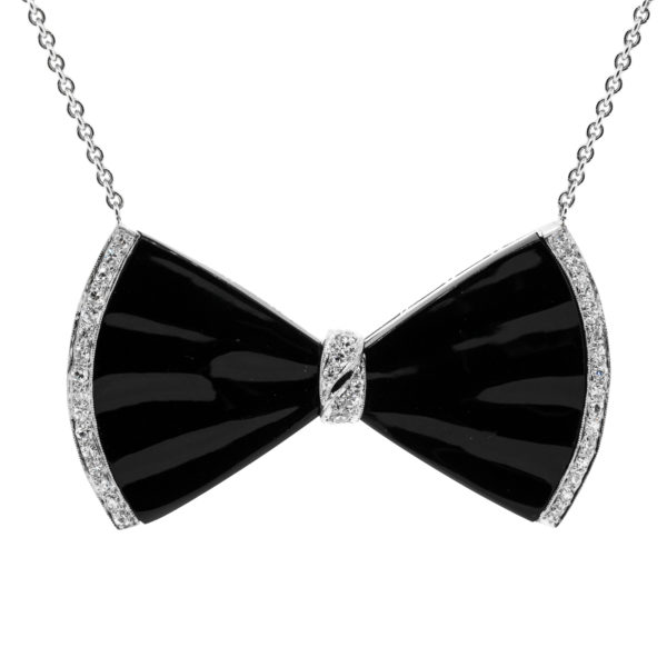 N608-1920-Onyx-Diamond-Platinu-Bow Tie