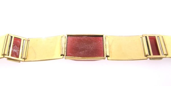 B321-3-Carnelian-1940-2 Tone Metal