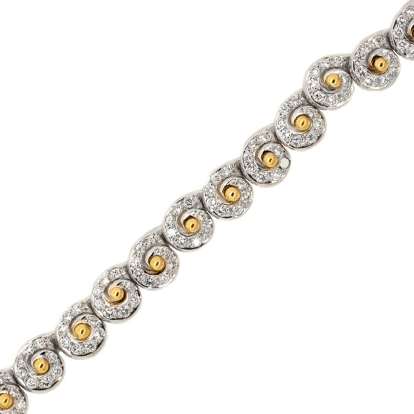 B508-3-Nautilus-Diamond-2 Tone Gold