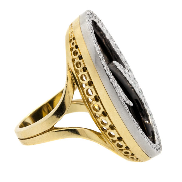 R2088-2-Onyx-Diamond-Oval-18K Y&W-1970