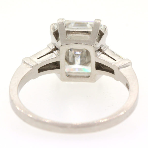 R2153-12-3.21 cts-Emerald Cut Diamond-Plat