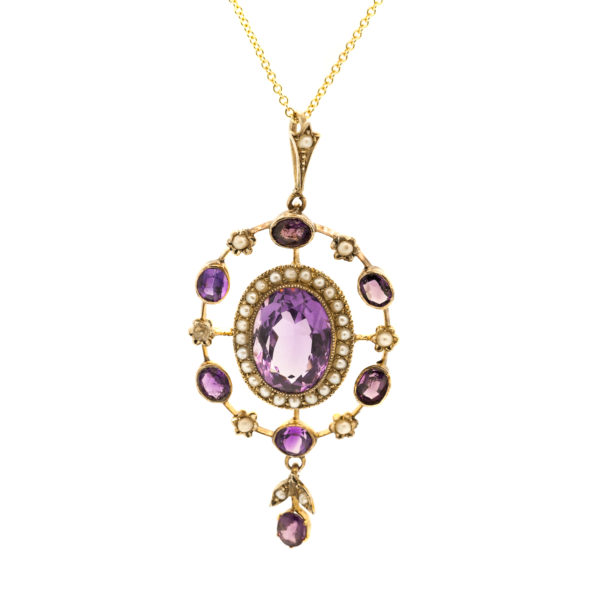 N652-Nat Pearl-Amethyst-14KT-1900