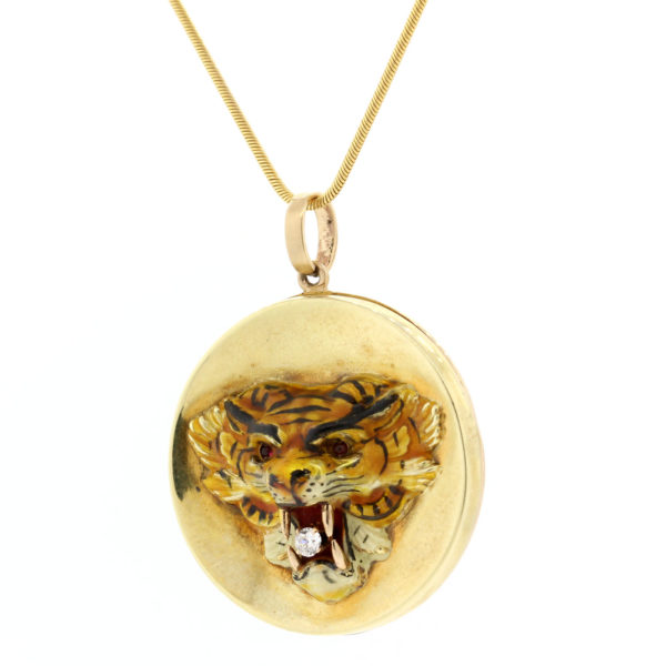 N643-1-Tiger-Enamel-Diamond-14KT-Locket