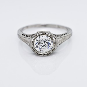 Art Deco Filigree Diamond Ring